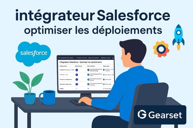 illustration d’un intégrateur Salesforce utilisant Gearset pour optimiser et fiabiliser les déploiements