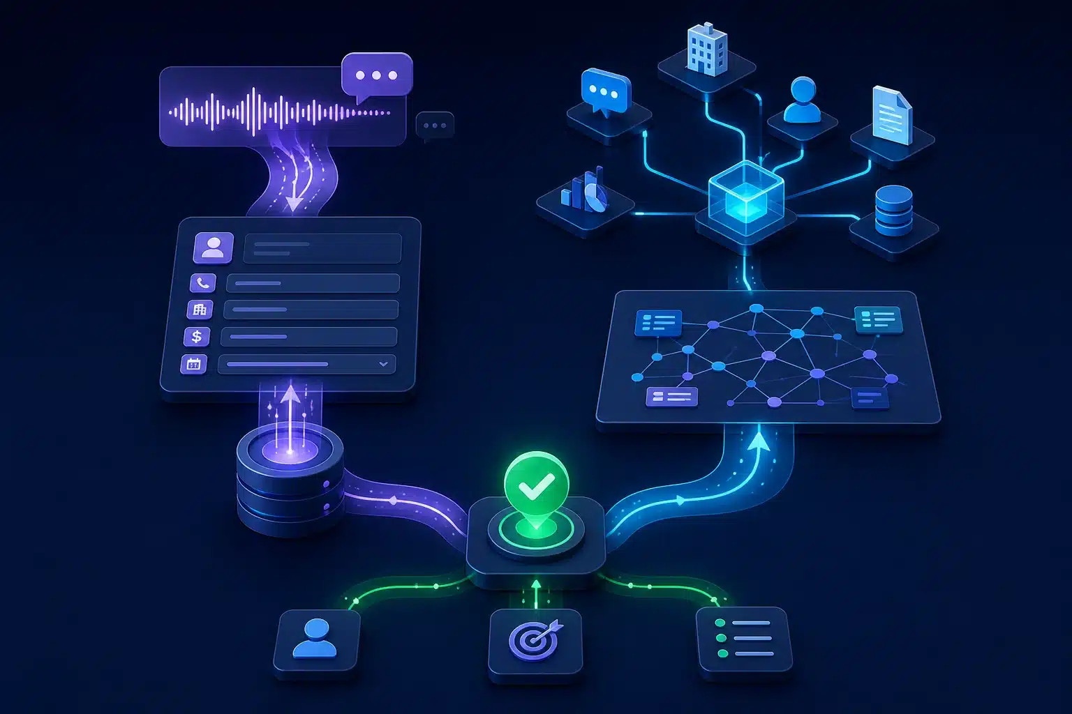 Comparaison visuelle entre AI CRM Filling et connecteur MCP Modjo