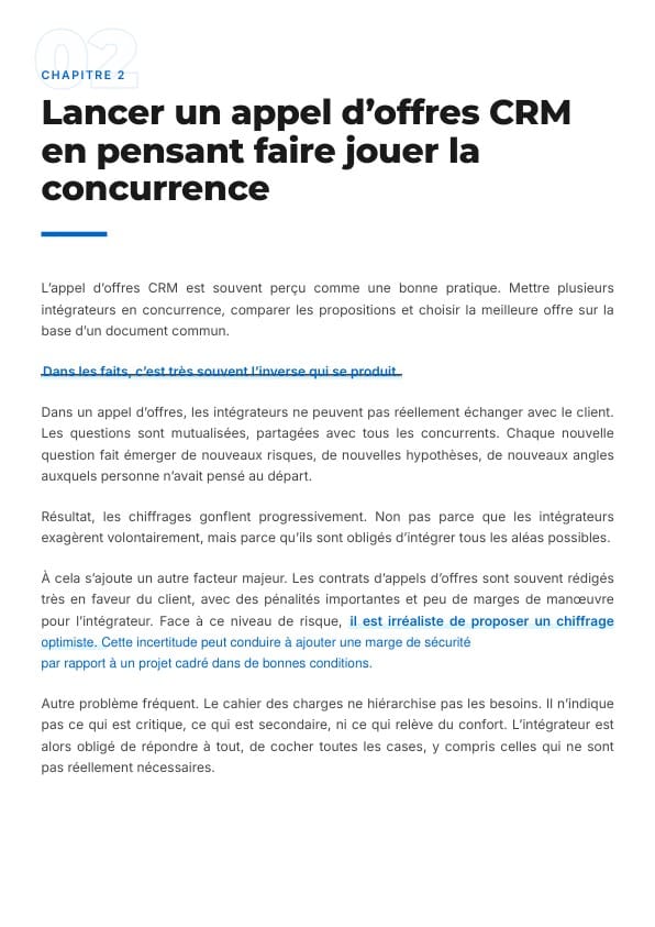 Comment rater son projet CRM : aperçu page 7