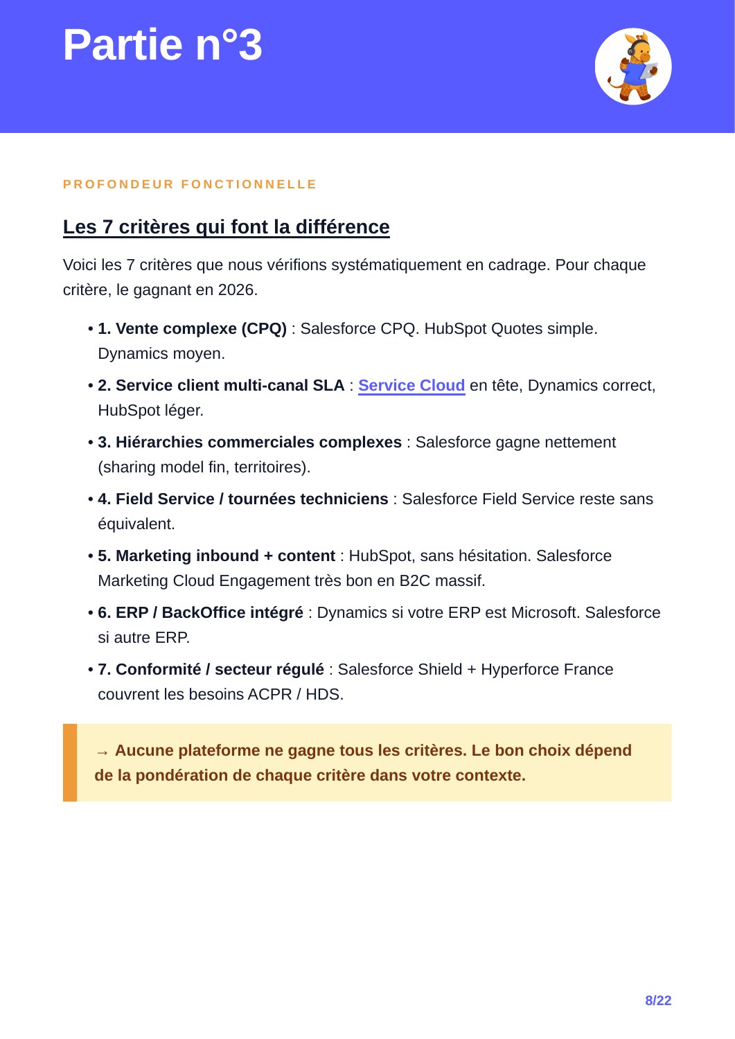 Salesforce, HubSpot ou Dynamics : choisir son CRM : aperçu page 9
