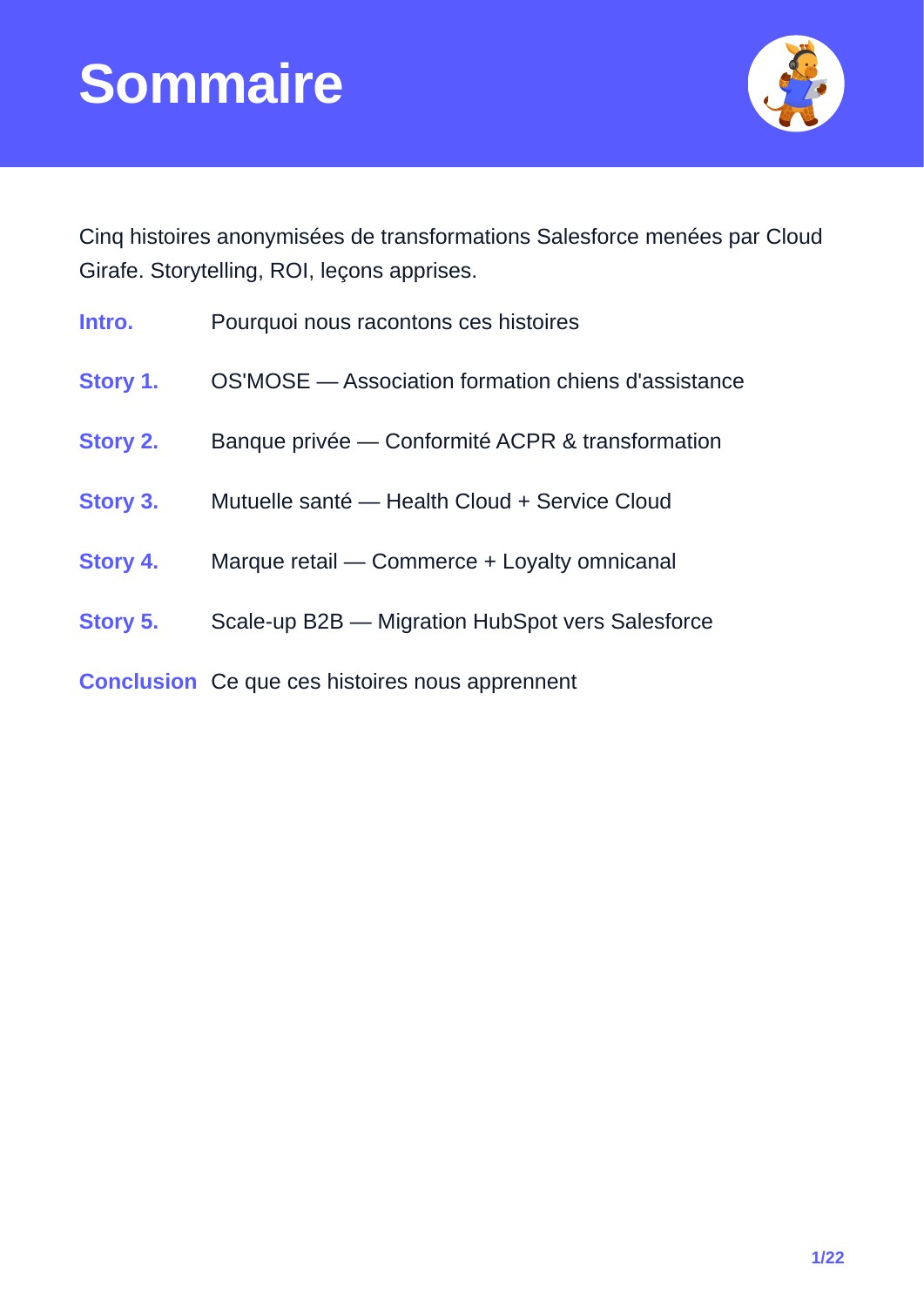 Cinq transformations Salesforce : cas et enseignements : aperçu page 2
