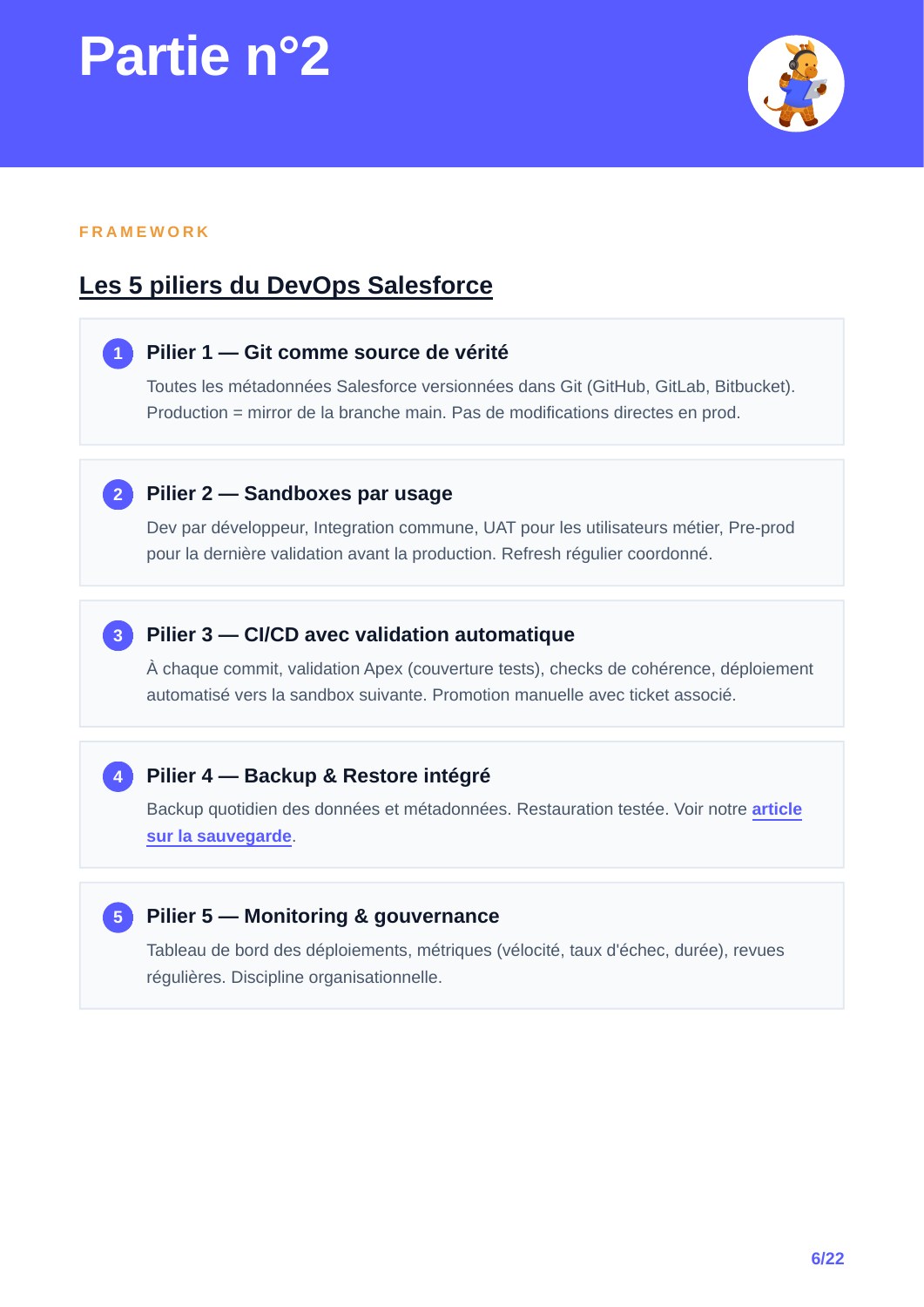 DevOps Salesforce : organiser les déploiements : aperçu page 7