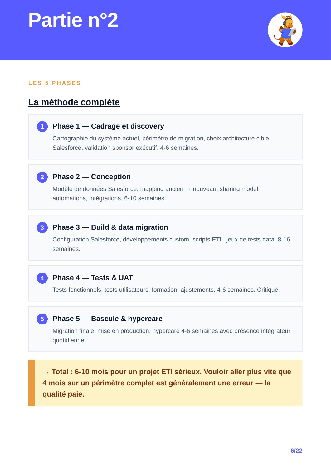 Migrer vers Salesforce : données et transition CRM : aperçu page 7