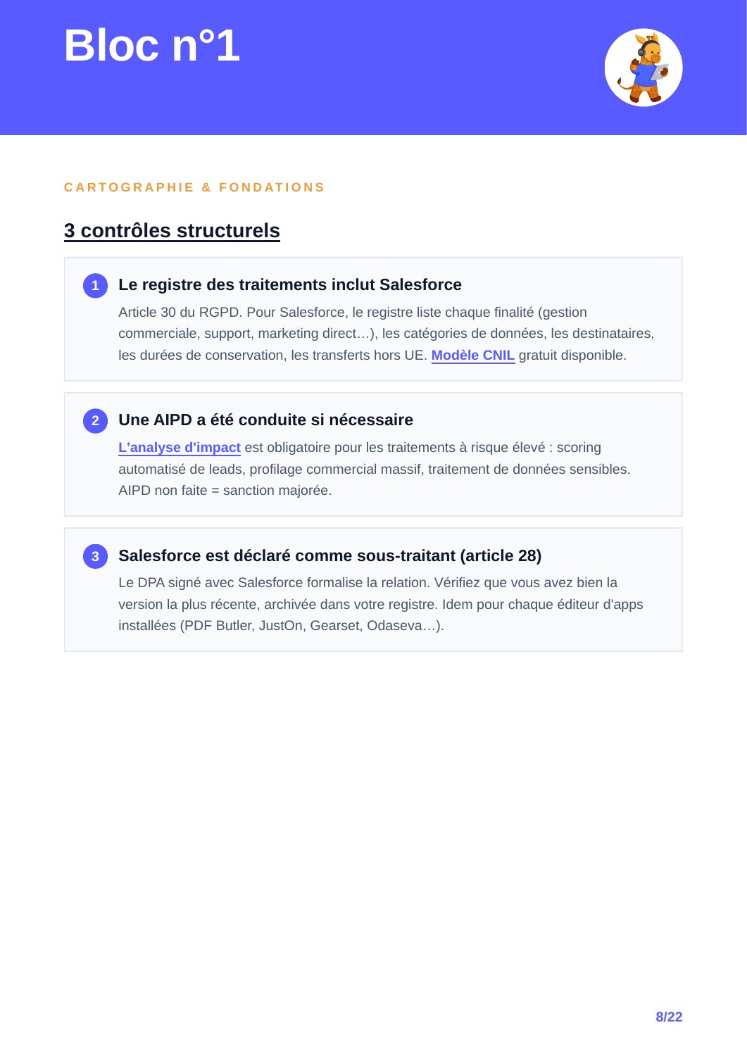 RGPD Salesforce : données, accès et gouvernance : aperçu page 9