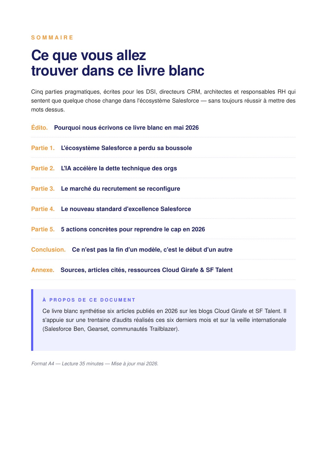 Salesforce en 2026 : IA, gouvernance et compétences : aperçu page 2